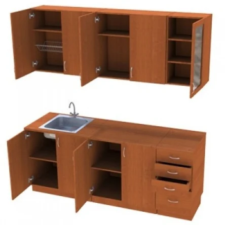 Набор кухонной мебели с мойкой